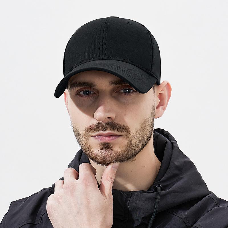 Четыре сезона мужские и женские однотонные бейсболки из стираного хлопка высокого качества в европейском и американском стиле с жестким верхом, согнутые для занятий спортом на открытом воздухе, солнцезащитные шляпы
