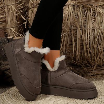 Мода 2024 года, женские ботинки с круглым носком, зимняя обувь, женские австралийские низкие кроссовки, резиновые, осенние, римские, хлопковые туфли Edelweiss