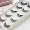 Оригинальные 3D накладные ресницы Длинные ресницы Объем Макияж Ручная работа Перекрестные Мягкие ресницы Натуральный вид 5 пар накладных ресниц