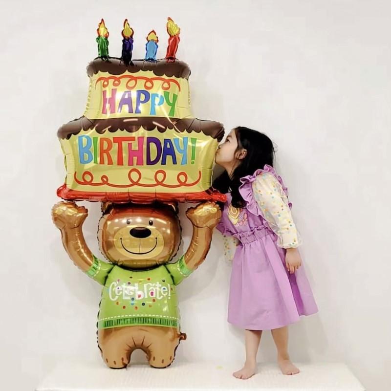 Sweet Donut Ice Cream Cake Foil Balloons Love Helium Balloon Baby Shower Birthday Party Decoration Kids Toy Digital Figure Globo