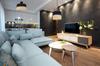 Ceiling lamp, plafond, jute lampshade, 40cm, black