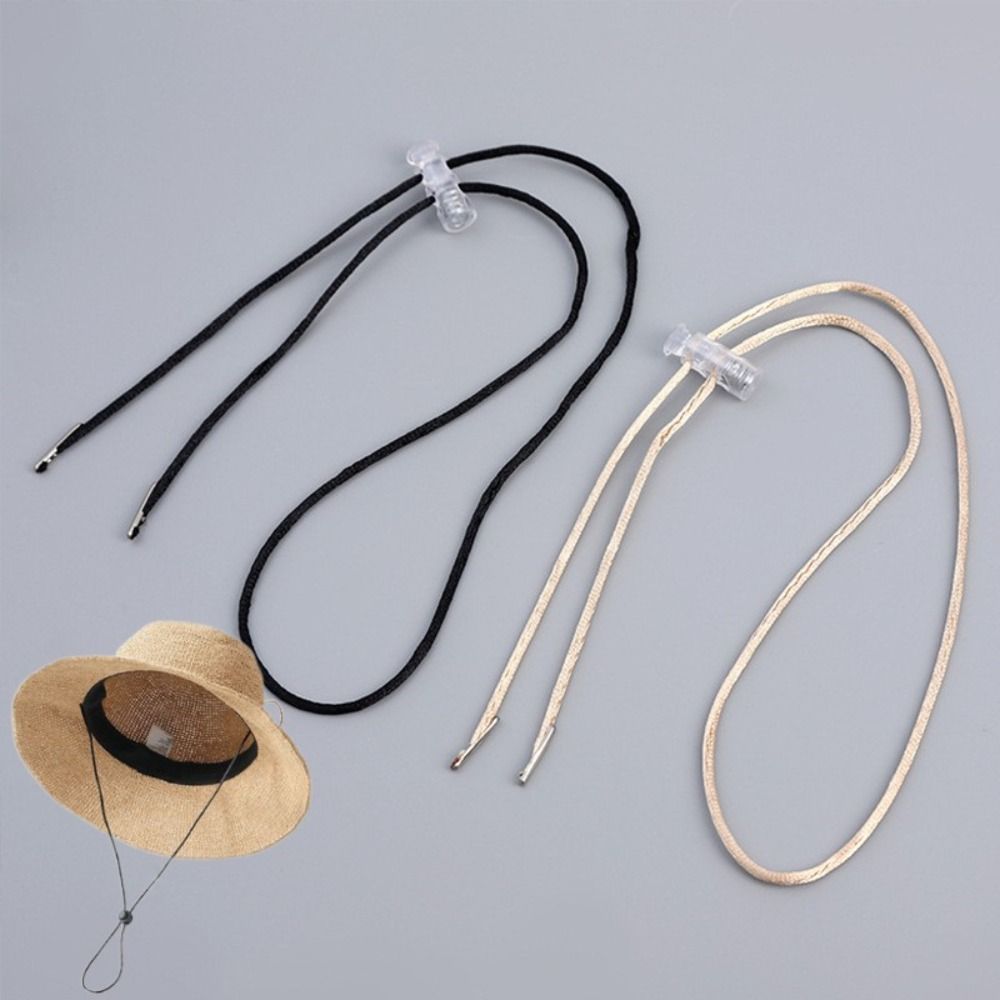 10pcs Anti-lost Hat Chin Cord Straps Adjustable Hat Retainer Sun Hat Lanyard Straw Hat