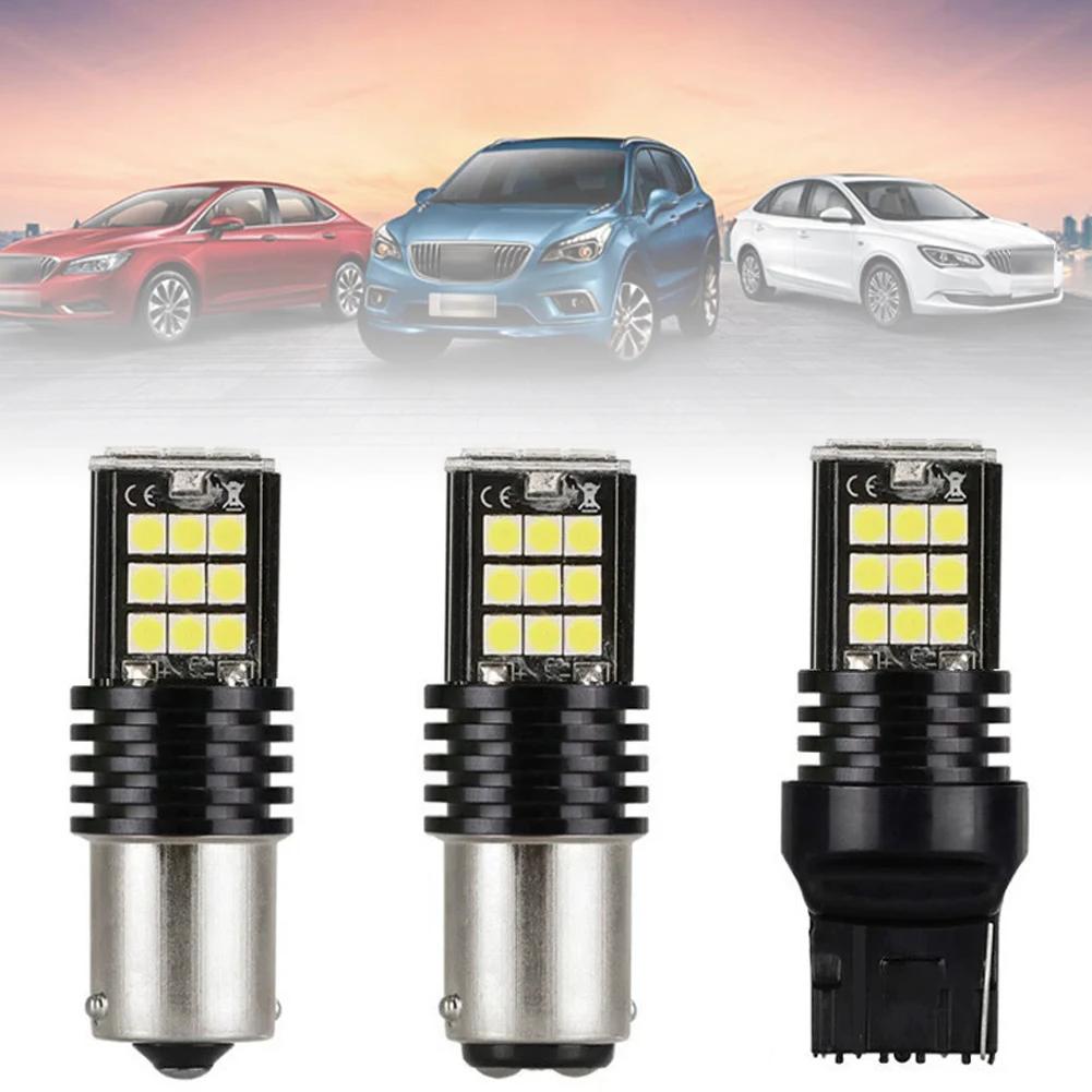 Автомобильные светодиодные фонари заднего хода, стоп-сигналы, указатели поворота, белые, красные, светодиодные лампы BA15S, 1156, 1157, 7440, BAY15D, лампы 3030