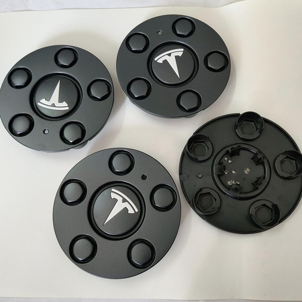 QPPU3 4PCS For Tesla 2024 Model 3+ Highland 2024 Wheel Center Hubcaps 18 Inch Wheel Center Hub Cap Non-destructive Installation