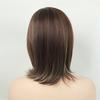 Смешанные коричневые парики для женщин синтетические волосы короткие парики боб с боковой челкой натуральные волосы парик для мамы женские мелированные термостойкие