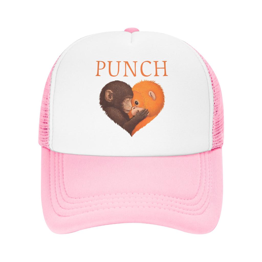 Punch Monkey Cute Mesh Baseball Cap Unisex Women HipHop Sun Hats Dad Hat Adjustable Snapback Caps Sports Cap Summer Trucker Cap