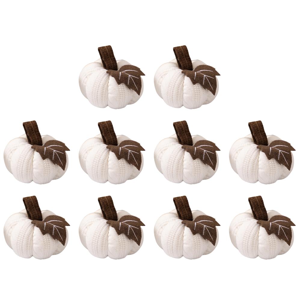 1-10 шт. вязаные тыквенные украшения для праздника урожая в День благодарения, украшения для подносов, поддельные тыквенные украшения для праздника, подарки