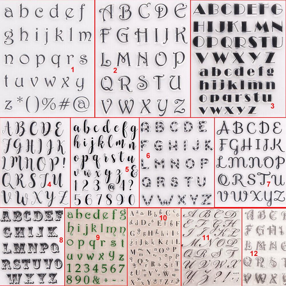 Прозрачные силиконовые прозрачные штампы с буквами алфавита ABC для печати, сделай сам, скрапбукинг, альбом, декор для карт, слово Capital