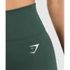 Gymshark Vital бесшовные шорты 7 дюймов Woodland Green Marl B1b1p Ebtf