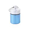 Mini Camping Waterproof Travel Storage Case Pill Box Case Keychain Container Metal Pocket Pill Case