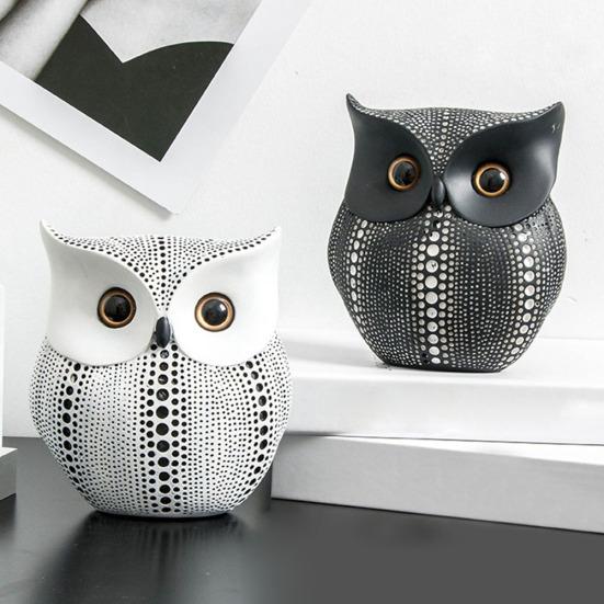 Прекрасная птица, сова, модель из смолы, фигурка, орнамент, украшение для домашнего рабочего стола
