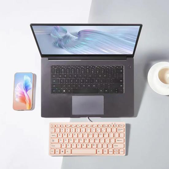 Мини-проводная клавиатура, процесс матирования клавиш, 78 легких и эргономичных клавиш, подключи и играй