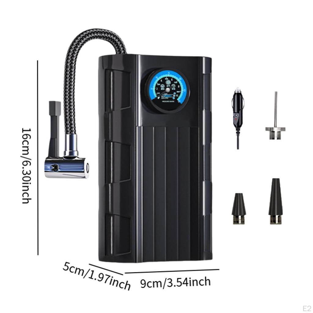 Автомобильный насос для шин Plug and Play Точный дисплей данных для мяча для велосипеда