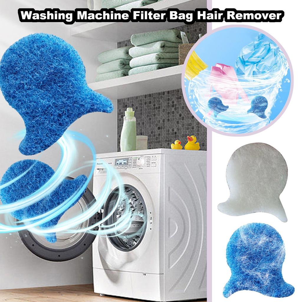 Washing Machine Filter Bag Hair Remover, Household Hair Removal And Hair Suction  Sticky Hair Cleaning Filter