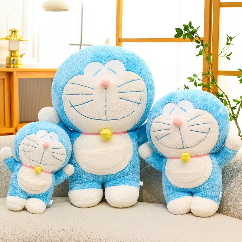 60 см Мультяшная Аниме Плюшевая Игрушка Дораэмон Каваи Кошка Мягкие Набивные Плюшевые Куклы Большой Размер Подушка для Сна Подарок на День Рождения для Девочек