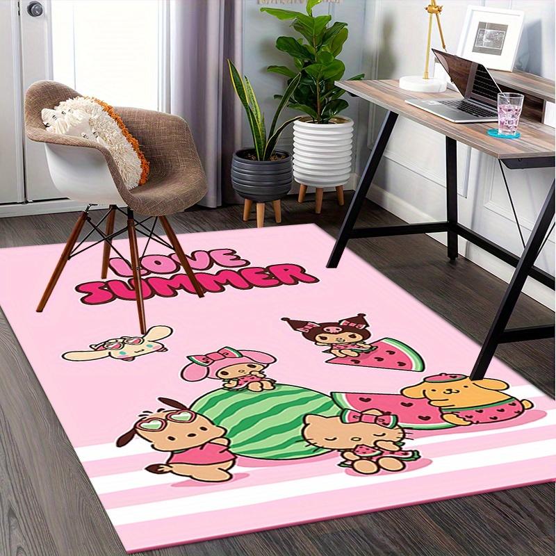 Office Rug Summer, Cute Anti-Slip Rug, Machine Washable for Living Room, Bedroom, Office, Multiple Sizes, Bedroom Mat, Decorative Mat, Durable Mat, Li