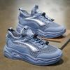 Summer Men's Shoes Breathable Hollow Mesh Shoes Men's Sports Shoes Trendy Versatile Youth Casual Running Shoes