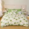 Free Shipping New Aloe 4-Piece Washed Cotton Bedding Set for Student Dormitory