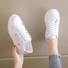 Spring and Summer New Embroidered Autumn Board Shoes Little White Shoes Women's Trendy Shoes Casual Sports Flat Shoes Lazy Shoes Women
