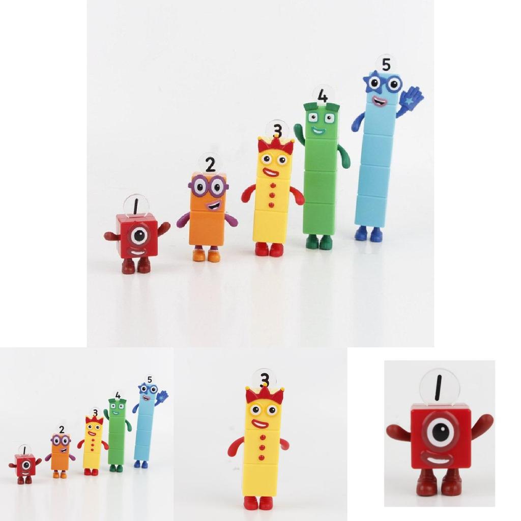 Numberblocks Красочные Строительные Блоки Милые Трансформируемые Фигурки Для Детских Игр