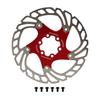 Road Bike Brake Disc with 6 Bolts Large Hollow Red Bike Floating Brake Disc for Replacement