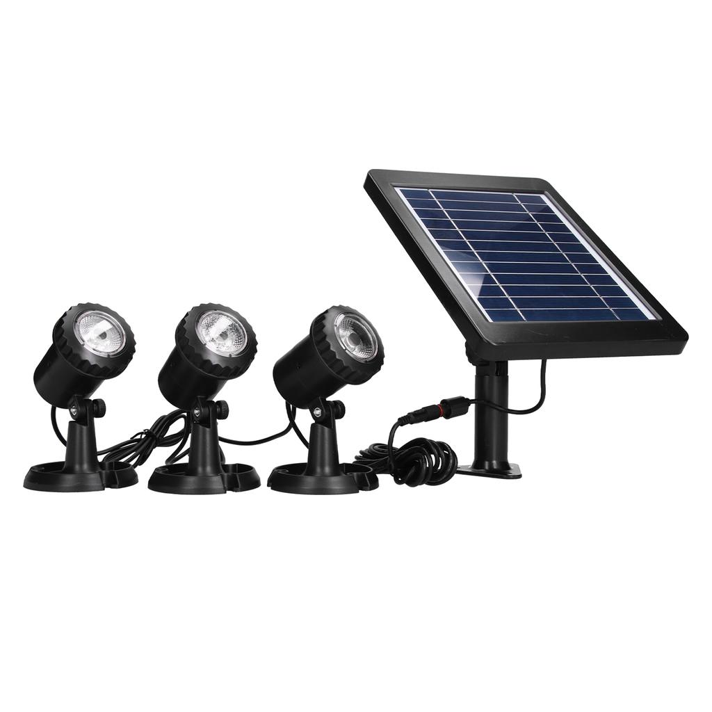 Solar Spotlight ABS Adjustable Waterproof Lighting Facilities for Courtyard Decoration IP68
