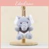 Plush Blue Elephant Toy With Pp Cotton Filling Soft Short Fur For Kids Idea Gift