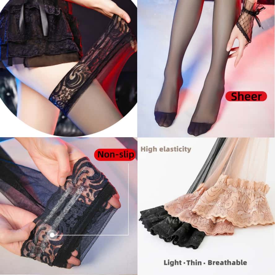 Women Stockings 2026 New Plus Size Women's Thigh High Sheer