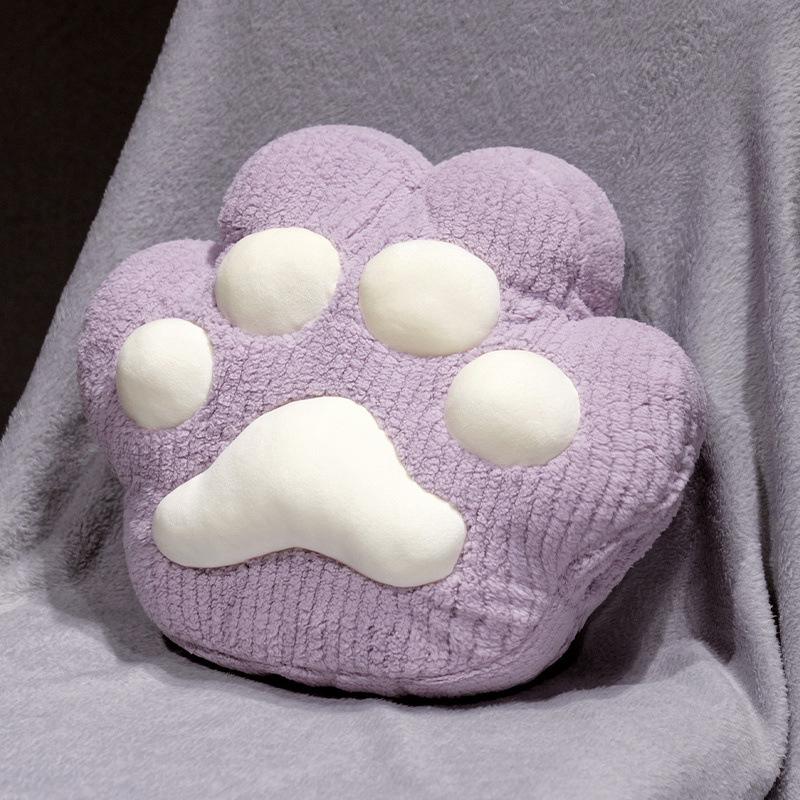 Мультяшная подушка-плед в виде кошачьей лапы, плюшевая игрушка, кукла в виде кошачьей лапы, подушка для дома и дивана, подушка-плед для девочек для перерыва на обед