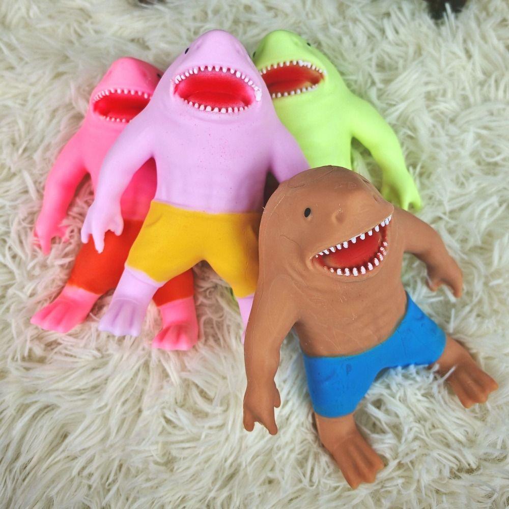 Kneading Shark Fidgeting Toys Slow Rebound Sharkman Relax Toys Shark Squeeze Toy  Children Adult