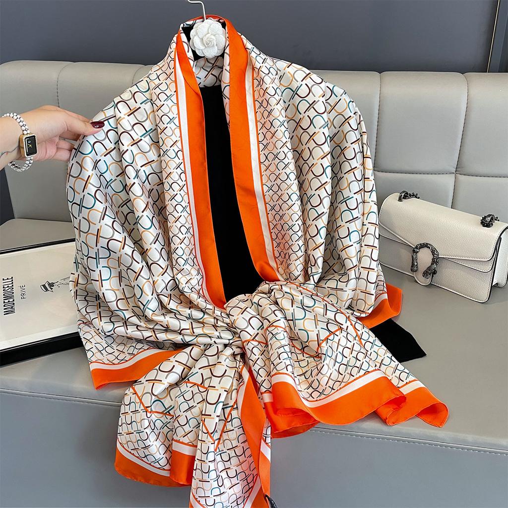 Женские 180*90 см модные красивые мягкие шелковые шарфы женские женские шаль хиджаб накидка платок бандана кашне пляжное парео