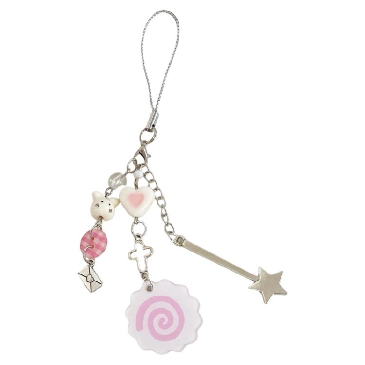 Практичный брелок для телефона в виде рыбки Модный брелок для ключей Текстура сплава Портативный аксессуар для ключей Подходит для украшения сумки и ключей