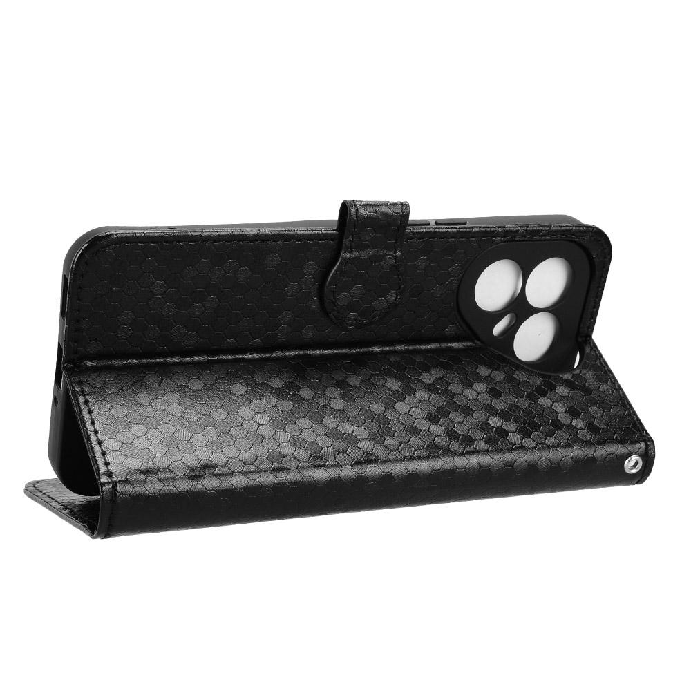 For TECNO Pova 7 Pro 5G Wallet Case Dot Pattern Imprint PU Leather Phone Cover with Wrist Strap