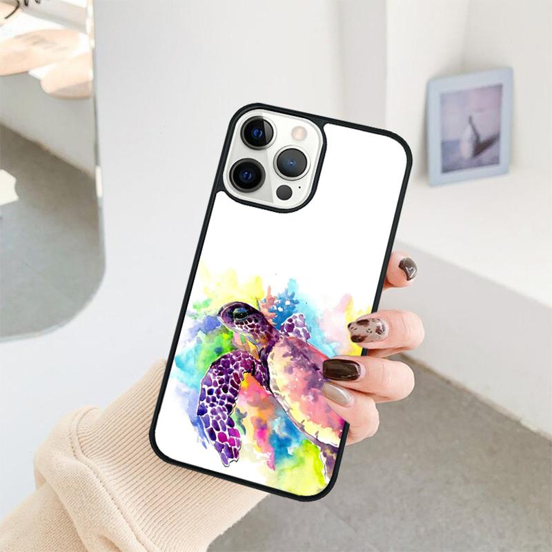 Чехол для телефона с морской черепахой для iPhone 17 Air 16 15 14 11 12 13 Pro MAX Plus coque Чехол-оболочка