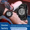 Men's Multifunctional Waterproof Chronograph Watch with Alarm & Luminous Display