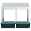 Chicken Nesting Box 2 Compartment Wall Mounted Design Galvanized Steel