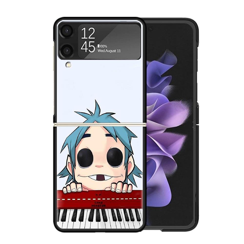 Прозрачный чехол для телефона Gorillaz Anime для Samsung Z Flip 7 6 5 4 3 Galaxy ZFlip7 ZFlip6 ZFlip5 ZFlip4 ZFlip3 5G Печатная крышка Z Flip 5 4