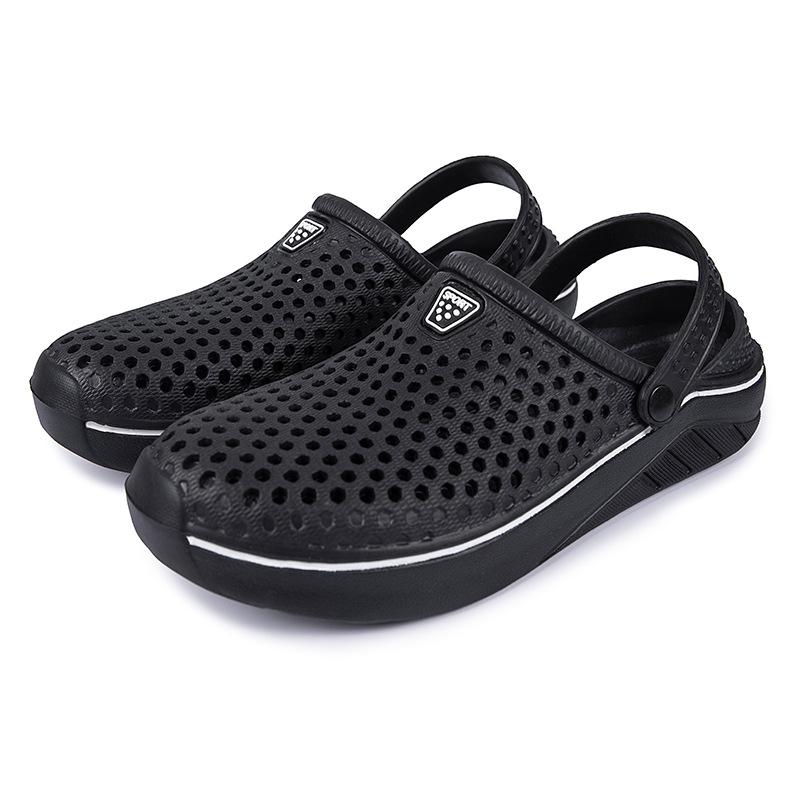 2025 Summer New Products Men's Simple Sandals Fashion Trend Hollow Breathable Hole Shoes Couple Outdoor Beach Shoes