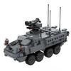 Боевая машина LAV-25 Stryker Bradley Армия США Немецкий Boxer Восьмиколесные Транспортеры Бронированный Военный Конструктор Игрушка