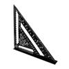 Triangle Ruler for Woodworking, 30x30cm, Aluminum Alloy Circular Saw Ruler with Double-Sided Graduations, Marking Tool, Aluminum Alloy Protr