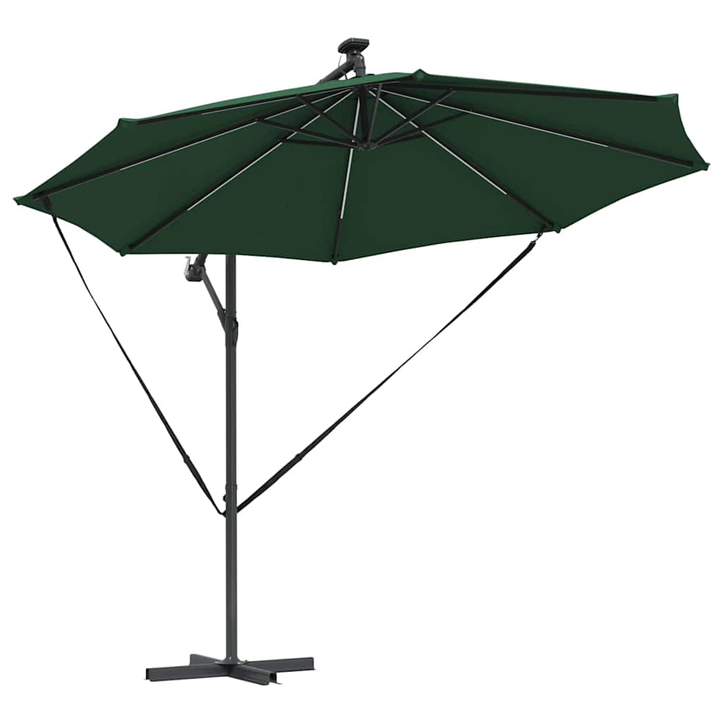 Sun Umbrella Green 294 x 294 x 248 cm Polyester and Aluminum