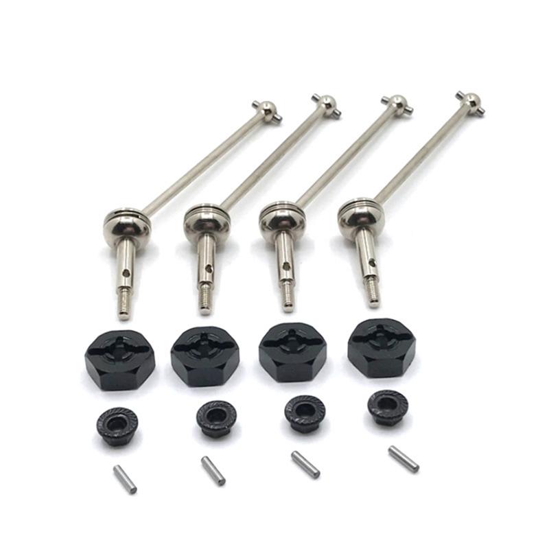 Metal Upgrade Front and Rear Propshaft 12mm Adapter For Wltoys 144001 144002 144010 124016 124017 124018 124019 RC Car Parts