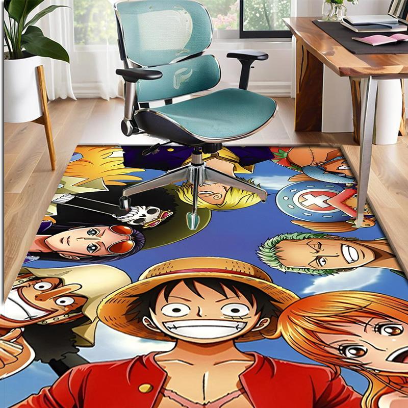 Ковер с узором One Piece, Коврик для помещений/улицы, для пикника, игровой комнаты, спальни, офиса, гостиной, ковер для декора дома, подарок на день рождения