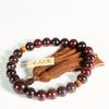 Sunmany Authentic Prayer Made in Kyoto Prayer Rose Tiger Eye Tiger Eye For One Hand Prayer Beads Tea Daily Memorial Services in Handmade by