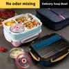 304 Stainless Steel Thermal Insulation Lunch Box Partition Can Bring Soup, Student Office Worker Bento Lunch Plate, Lunch Box 1 Person Portable Set