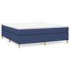 3144536 vidaXL Divan Bed with Mattress Blue 160x200 Cm Fabric