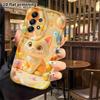 Чехол для телефона: 2D плоский дизайн, подходящий для защитного чехла Samsung Galaxy A34 A35 M05 M06 S20 S22 S21 FE Plus 5G, оранжевый и белый маленький котенок, идеальный