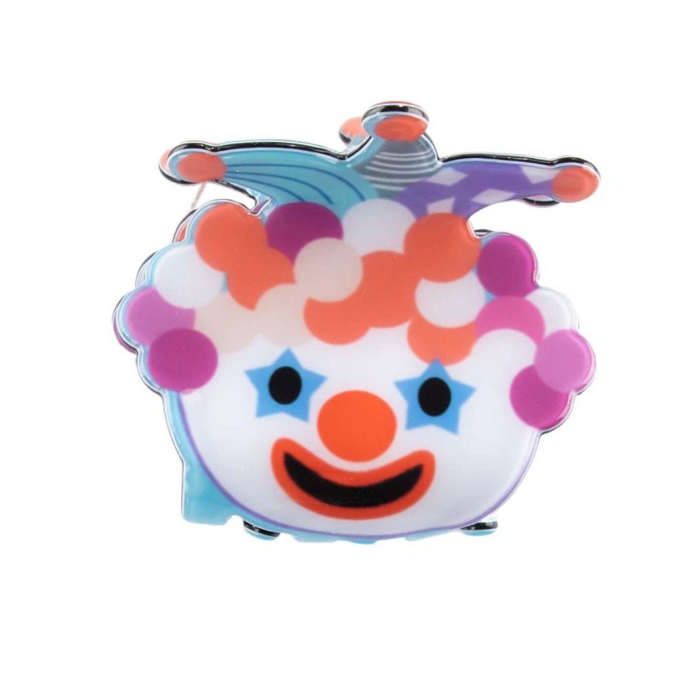 Colorful Clown Hair Claw Joker Cartoon Hair Clips Fashion Ugly Doll Shark Clip Party
