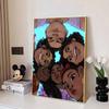 Disney 5D DIY Алмазная живопись Семейный портрет Малига Иллюстрация Снято снизу Вышитая мозаика Крестик Домашний декор Подарок Поделка