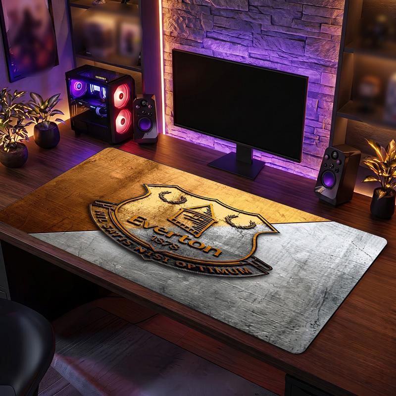 Игровой коврик для мыши Everton Football Print, большой, противоскользящий, расширенный, для офиса, дома